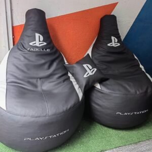 Puff Gamer semicuero y lona